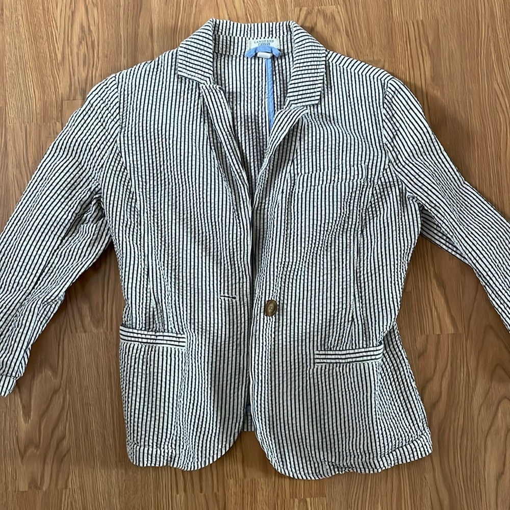 Lands End Canvas 100% Cotton Blazer, Excellent Condition, Size 4